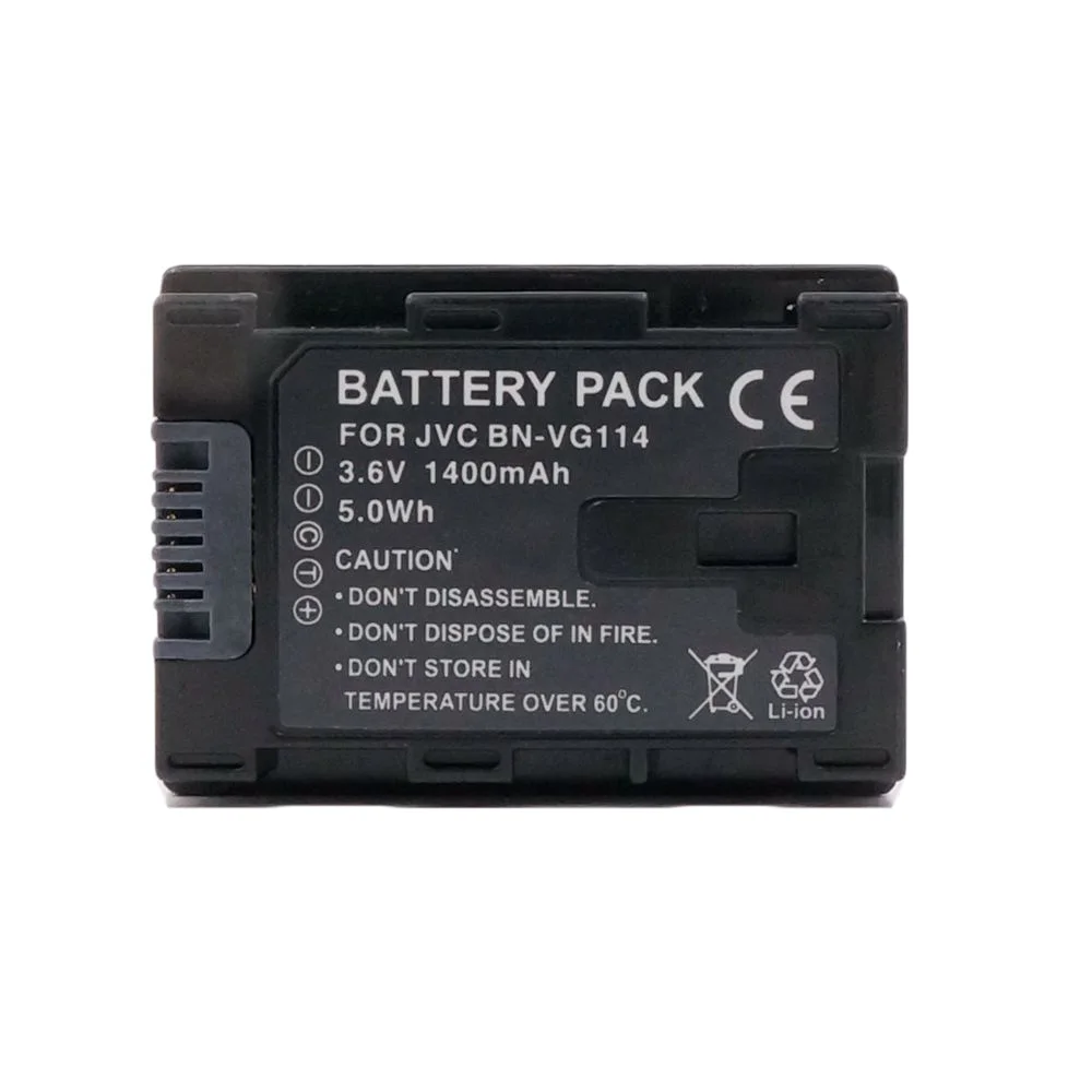 

WHCYonline 1400mAh BN-VG114 BN VG114 BNVG114 Camera Battery For JVC GZ-E100 GZ-EX210 GZ-EX250 GZ-EX215 GZ-EX515