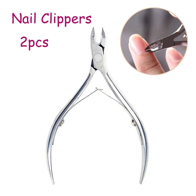 

2pcs Cuticle Scissors Nail Clippers Trimmer Cutters Feet Care Toe Professional Paronychia Nippers Chiropody Podiatry Foot Care