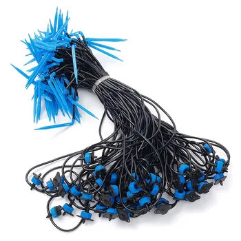 

50pcs 2 Heads 8L Drip Irrigation Emitters Kits Micro Irrigation System Drip Arrow Dripper Watering Kits W/Compensation Emitters