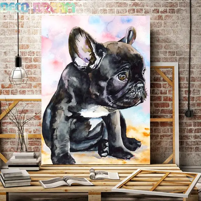 Aliexpress.com : Buy Full Diamond Painting French Bulldog Diy Round
