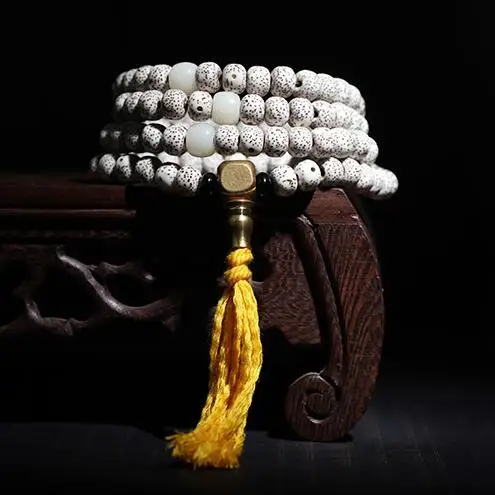 

Tibetan Mala Buddhist 108 Prayer Beads Mala Tibetan Rosary Beads Buddhist Rosary Beads Daemonorops margaritae's Seeds 108 Beads