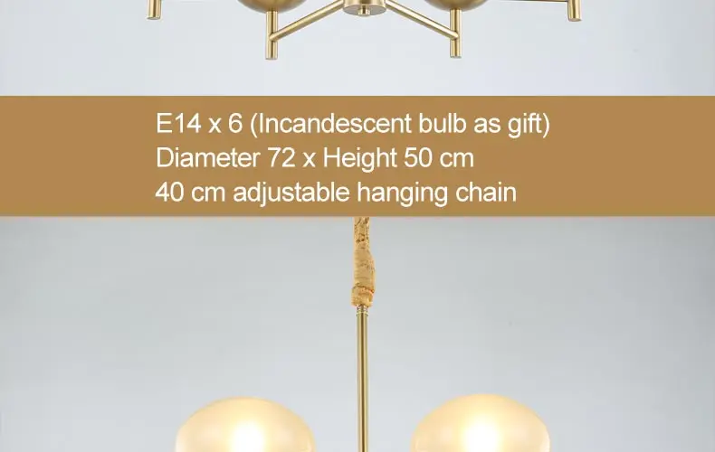 Современная настоящая бронзовая медная люстра для спальни столовой гостиной, круглая стеклянная большая люстра, освещение BLC087