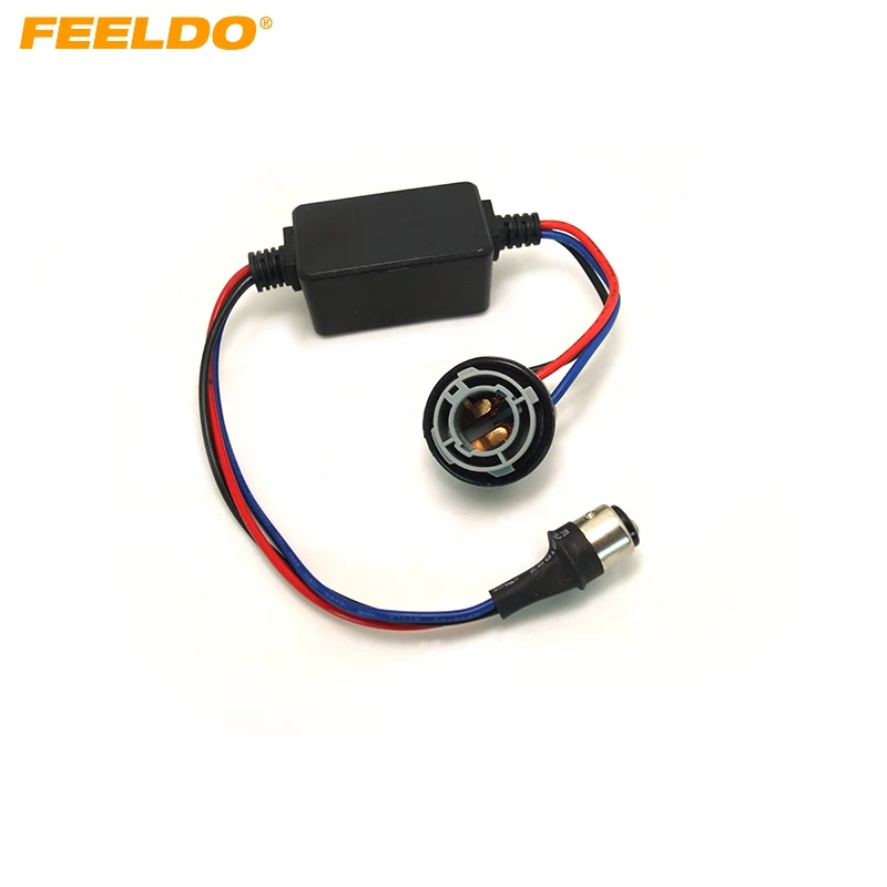FFLDO 4Pcs DC12V 1157/BAY15d Turn Signal Socket Warning