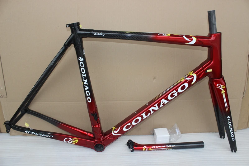 Красный colnago C60 карбоновая рама для шоссейного велосипеда из углеродного волокна, карбоновая рама для велосипеда, размер XS s m l xl