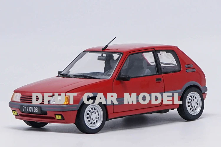 Литая 1:18 игрушечная машинка из сплава модель 205 GTI 1991 детских игрушечных машин оригинальные авторизованные подлинные детские игрушки