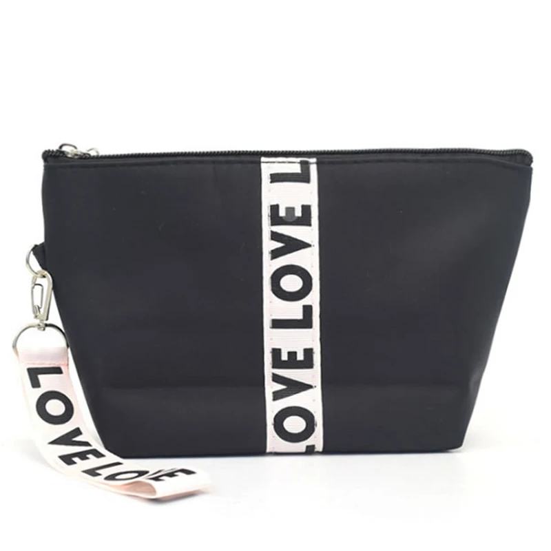 

Fashion Striped Cosmetic Bag Women Travel Makeup Bag Zipper Make Up Organizer Storage Pouch Toiletry Beauty Wash Bath Case