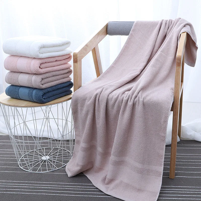 

Delicate Durable Cotton Silk Mesh Absorbent Bath Towel for Adults Home Thicken Encryption 70*140 cm Bathroom Towels