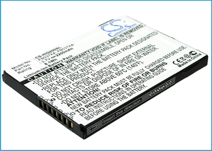 

Cameron Sino For HP iPAQ 200,210, 211,212, 214 High Capacity
