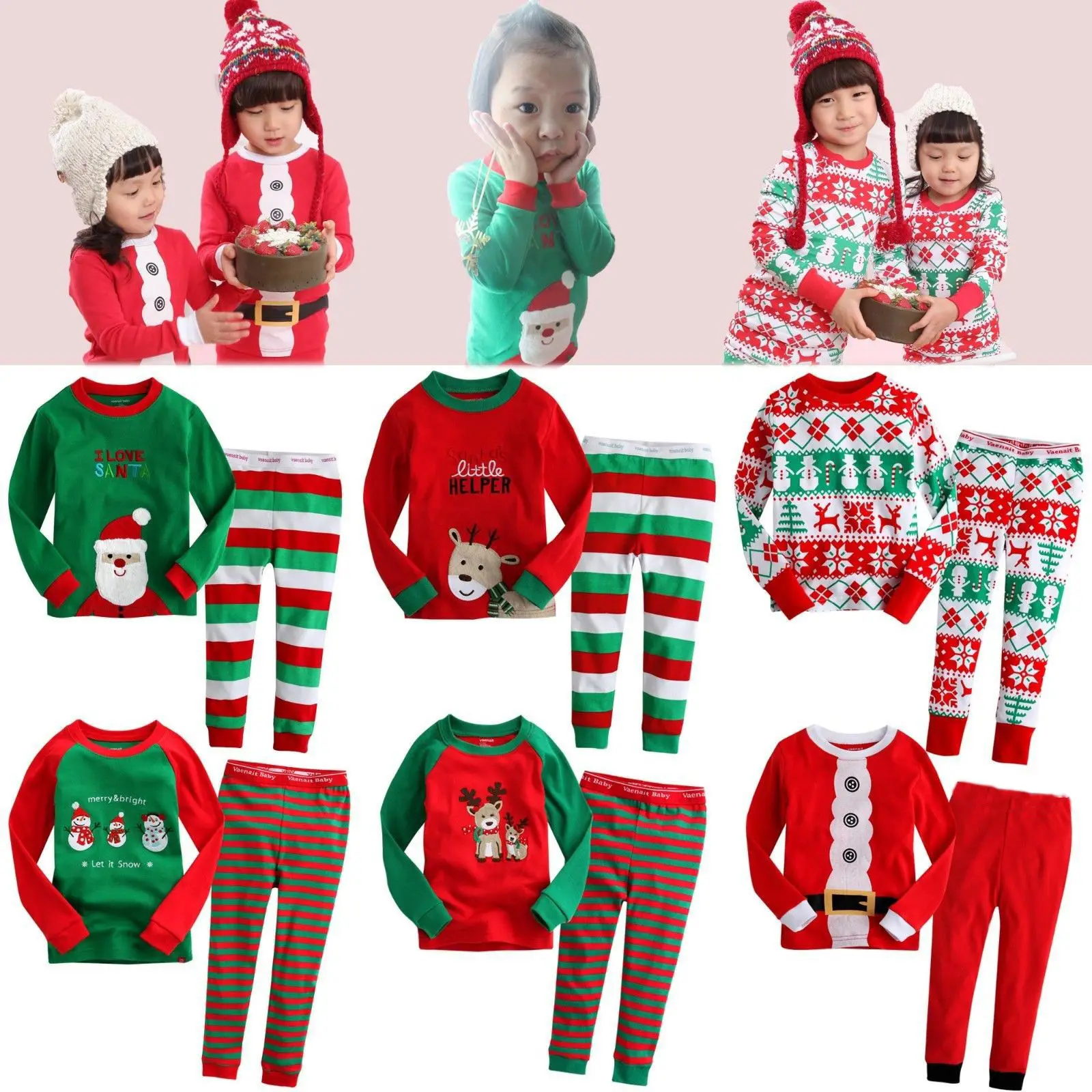 Popular Kids Santa Pajamas-Buy Cheap Kids Santa Pajamas lots from ...