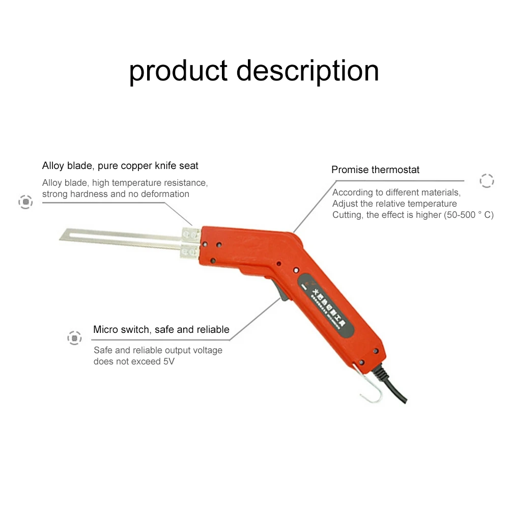 100/150/200/250 Вт электрическая режущая Ножи ручной нагрева Ножи Электрический Резак Пены резак для губчатых материалов Термальность режущего инструмента