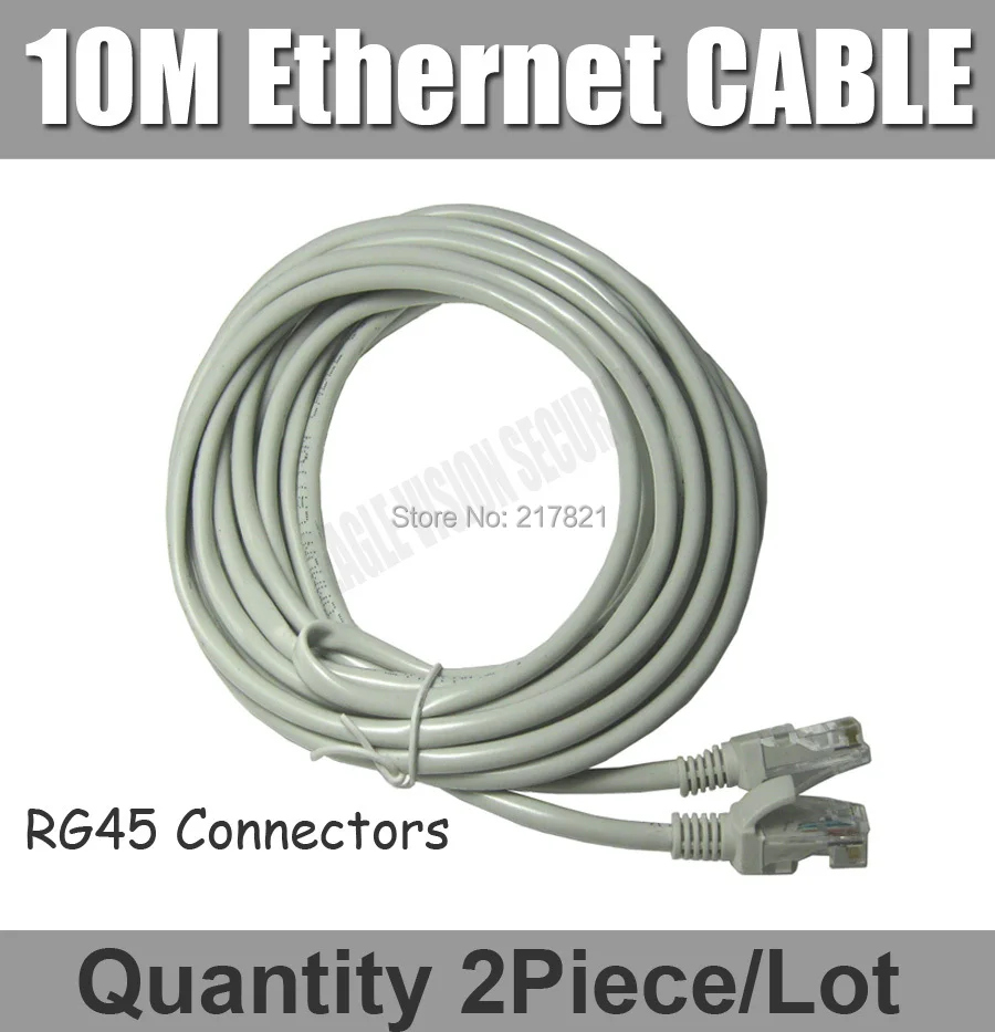 33ft 10 м кабель Ethernet RJ45 разъем CAT5 Lan Сетевой кабель 2 шт./лот для ПК, ноутбук, компьютер