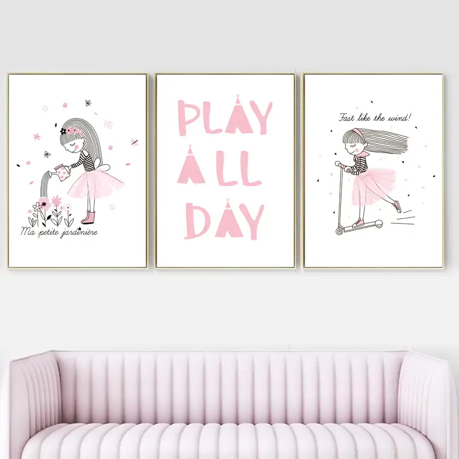 prints for little girl room