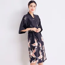 Женский халат, Сексуальный Атласный халат, весеннее кимоно, Шелковый банный халат, одежда для сна, женский халат, ночная рубашка, одежда для сна и халат