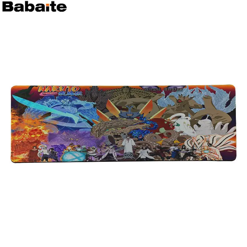 Babaite ваши собственные коврики мультфильм Наруто Shippuden DIY Дизайн Шаблон коврик для игровой мыши большой коврик для мыши клавиатуры коврик - Цвет: Lock Edge 40X90cm