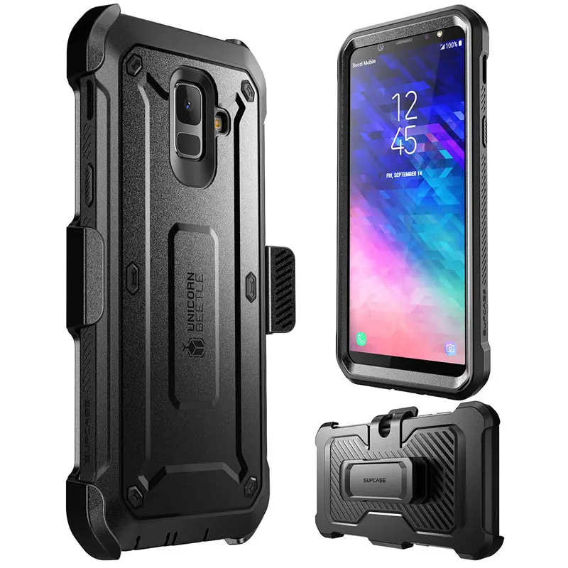 

For Samsung Galaxy A6 2018 Case 5.6" SUPCASE UB Pro Full-Body Rugged Holster Case with Built-in Screen Protector,NOT Fit A6 Plus