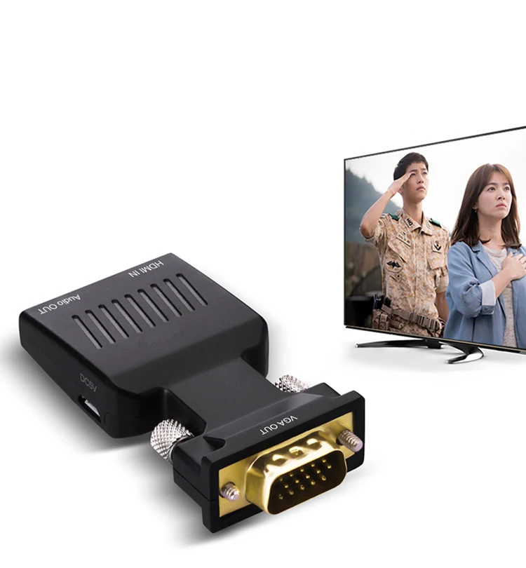 Конвертер VGA Male HDMI Female 1080 P auf Buchse видео адаптер toHDMI адаптер|vga male|adapter vgamale to male hdmi |