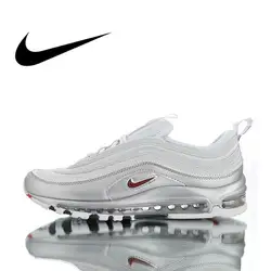 Официальный Оригинальная продукция Nike Air Max 97 QS 2017 выпуска для мужчин's бег уличная спортивная обувь Дизайнер Спортивная обувь 2019 Новый