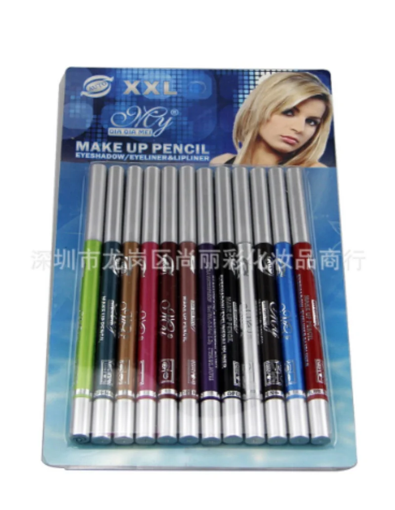 Женский долговечный карандаш для глаз пигмент белый цвет Водостойкий карандаш для глаз Eye косметический набор для макияжа/компанией dhl 100 шт - Цвет: Армейский зеленый