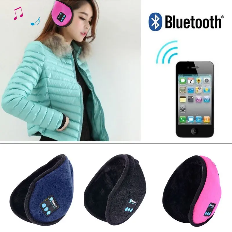 

Winter Fall Warm Wireless Bluetooth Headset Headphones Speaker Music Warm Earmuff Hot Sale Product for Smartphones 7644