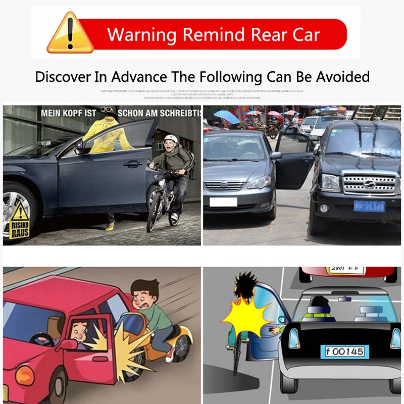 Предупреждение ющий знак безопасности Автомобильная Светоотражающая полоса анти-столкновения для BMW F10 F30 E60 Ford Focus 2 3 Fiesta Volkswagen Polo Passat B6