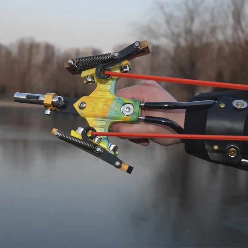 Laser Slingshot G5 Outdoor Hunting Fishing Slingshot Catapult Compound