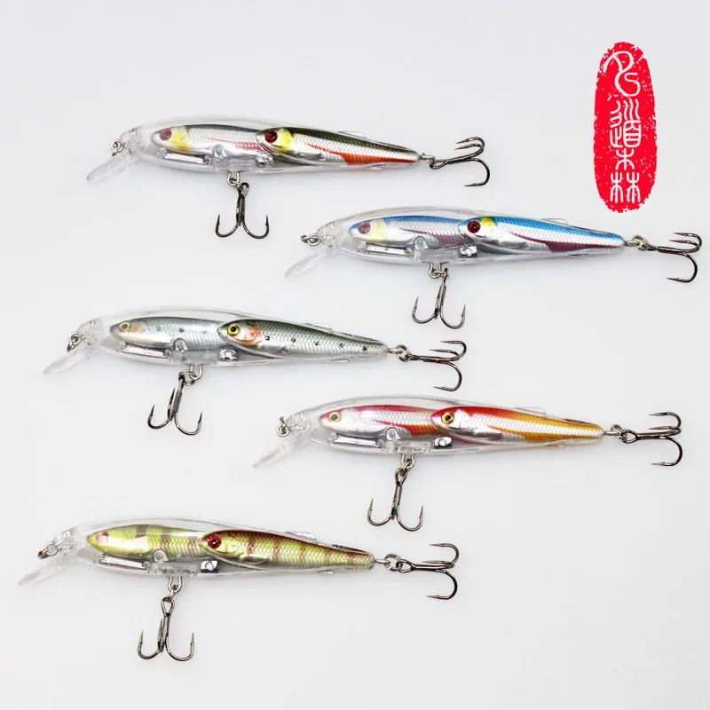 

Free Shipping Fake Bait simulate lure Arts and Crafts fishing Gift (DS03 9cm 12g) Color Random