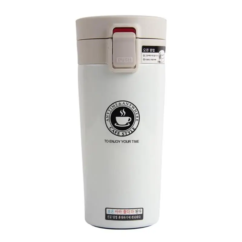 380ml criativo dupla camadas garrafa térmica copo