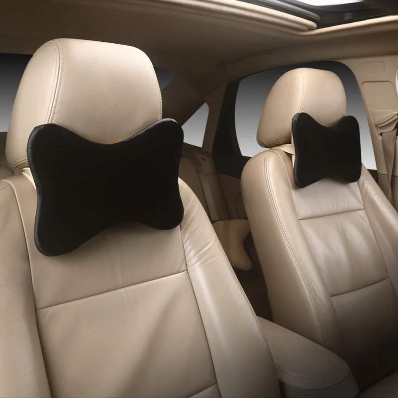 Plush warm Car Neck Pillows Neck Headrest Breathable Vehicular Pillows