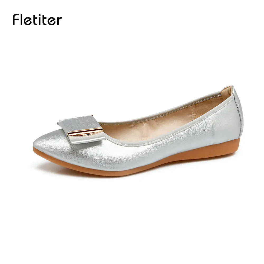 

2018 Shoes Women Genuine Leather Women Flat Shoes Casual Loafers Slip On Women's Flats Shoes Moccasins Lady Driving Shoes