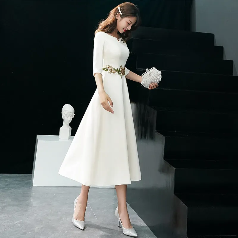 

Lady Party Cheongsam Oriental Women's V-Neck Dress Chinese Style Elegant Long Qipao Sexy Slim Wedding Gowns Vestidos S-XXXL