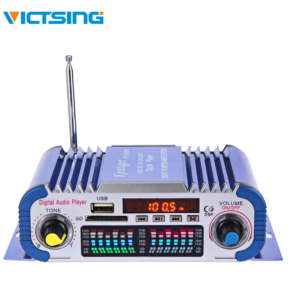 VicTsing усилитель Hi Fi 12 В цифровой авто стерео Мощность звука режим светодио дный