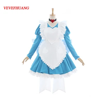 

VEVEFHUANG Anime Cardcaptor Sakura Tomoyo Daidouji Strawberry Maid Uniform Women Fancy Kinomo Cosplay Costumes