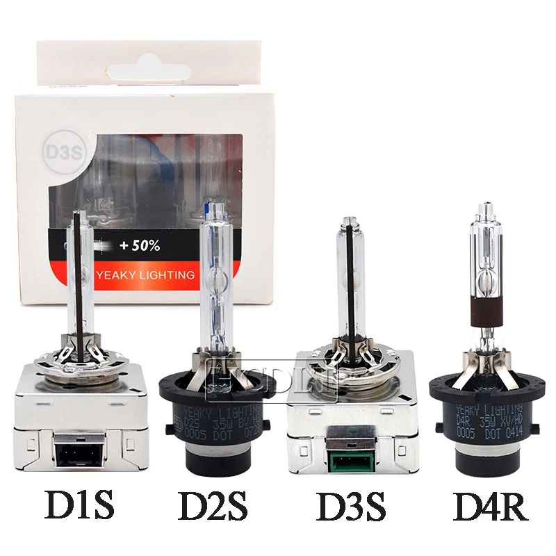 HCDLT Original 5500K Yeaky D2H Xenon HID Bulb D2S D4S 4500K 6500K D1S D3S Auto Car Headlight Bulb 35W Yeaky Xenon D1S HID Bulb (18)