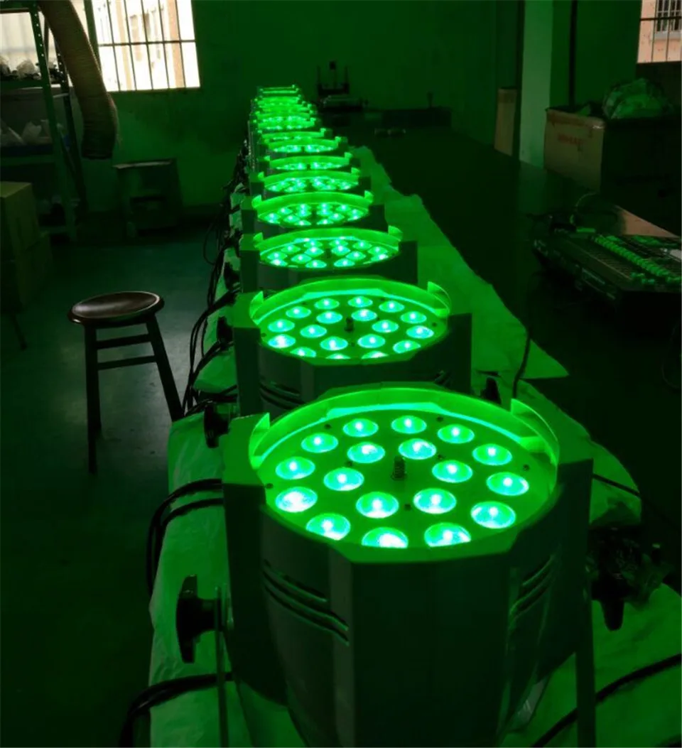 18x18 Вт RGBWA UV 6 в 1 Led Zoom Par Luce led effetto luce dj dmx luci 20 pz/lotto|rgbwa uv 6in1|rgbwa uvled zoom par |