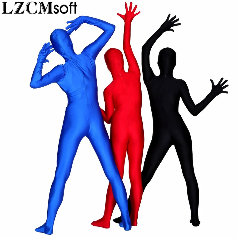 LZCMsoft, женский комбинезон Zentai для всего тела, спандекс, лайкра, открытая лицо, полный, для тела, для танцев, для выступлений, для улицы, костюм для бега