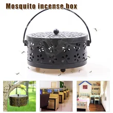 Портативный полый металлический держатель для благовоний с крышкой WXV