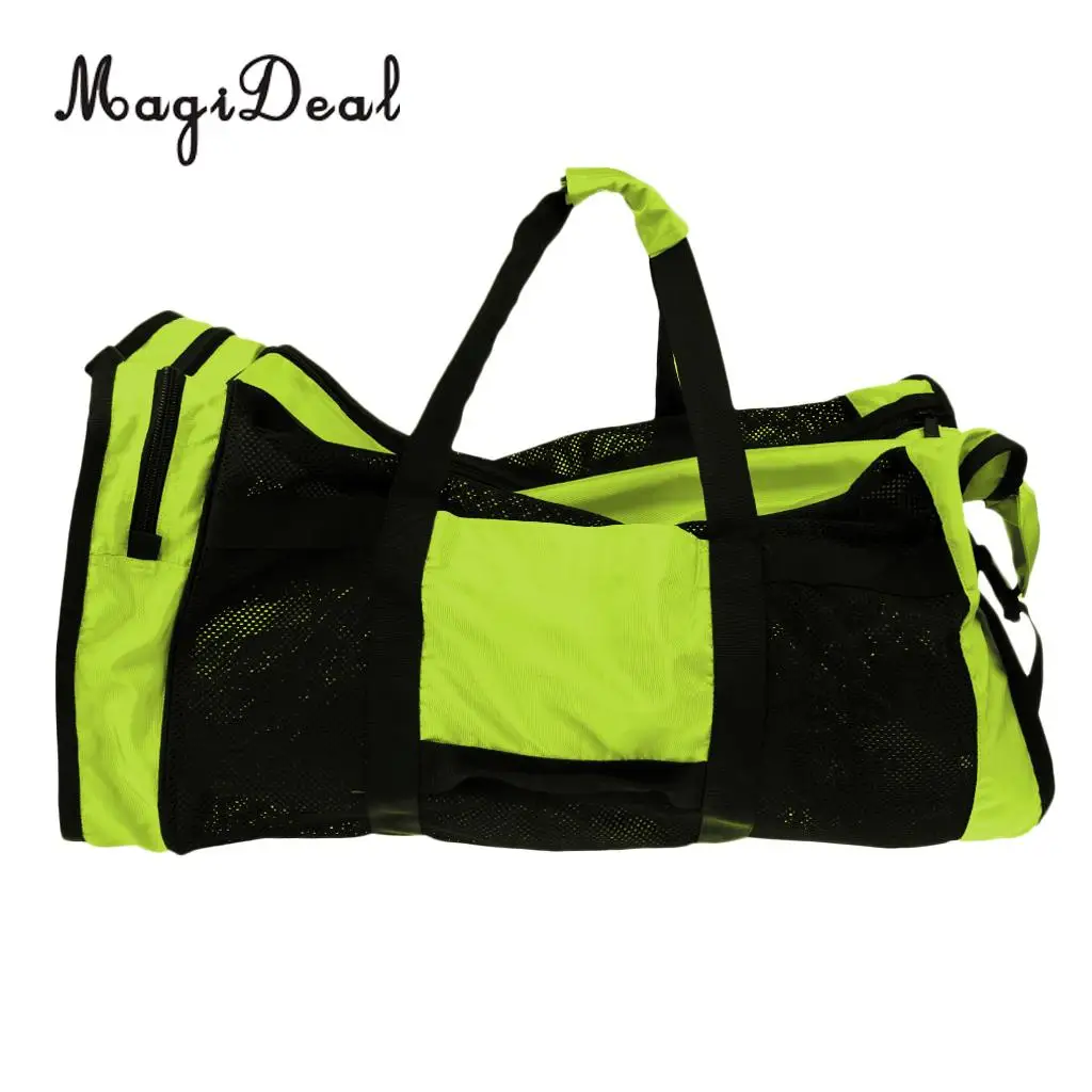 MagiDeal Foldable Heavy Duty Mesh Dive Bag Duffel Bag Storage Pouch for Diving Scuba Water Sports Dreediving Gear Equipment