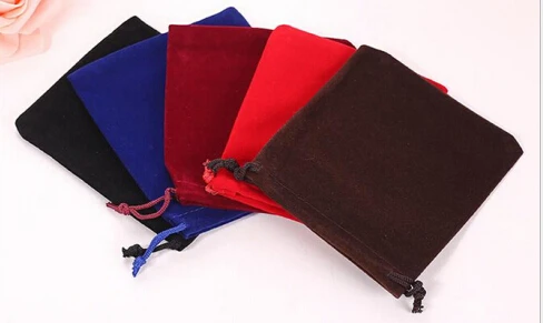 Фланелевые мешки Высококачественная сумка для ювелирных изделий Подарочная сумка с кольцом и браслетом Серьги Упаковочные сумки - Цвет: mix color