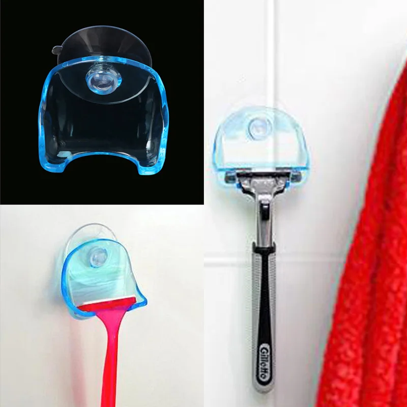 

Suction Cup Razor Rack Shaver Storage Holder Sucker Wall Hook Hanger
