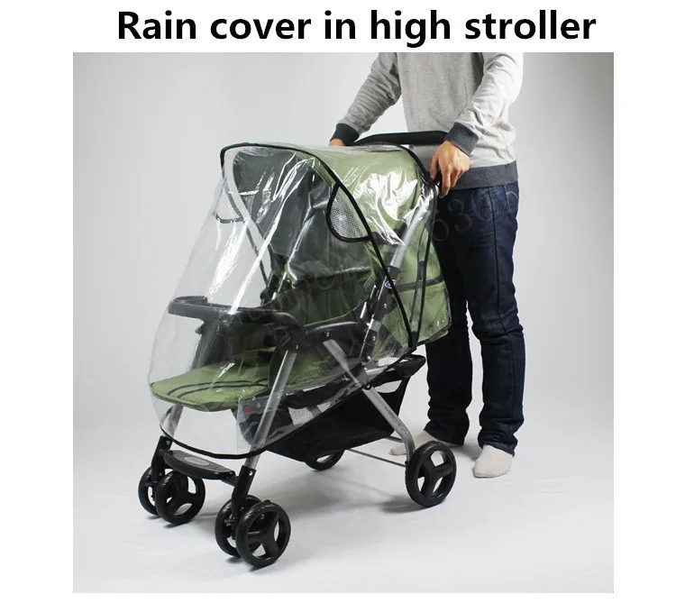 baby stroller accessories raincover waterproof  cover for pram rainshade umbrella dustproof Non-toxic Tasteless PU Baby Strollers best of sale