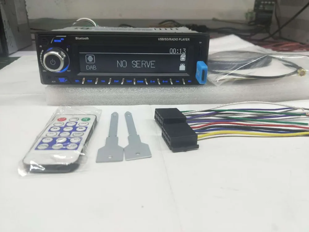 12 В Bluetooth Авторадио DAB+ приемник 1 Din автомагнитола стерео Поддержка AM FM RDS USB SD с DAB антенной