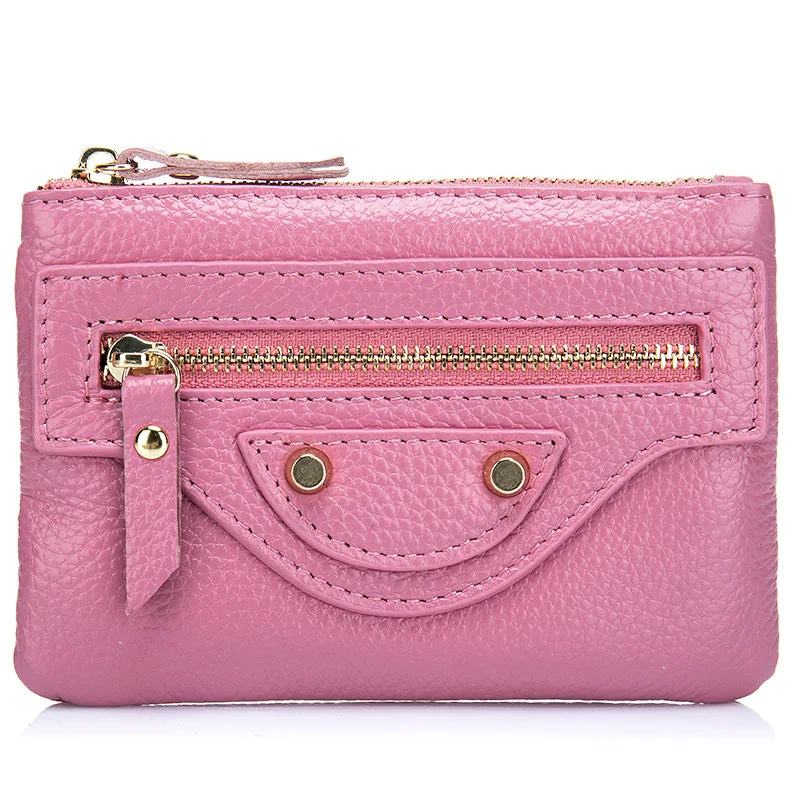 Genuine Leather Original Brand New 2017 Fashion Small Coin Purse Women Wallets Mini Zipper ...