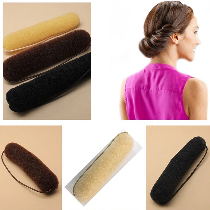 

1PC New Sponge Bump Hollywood Style Icon Rubber Band Strip Knit Hair Curler Hair Tools Hair Dispenser Strip Knitting Hair Stick