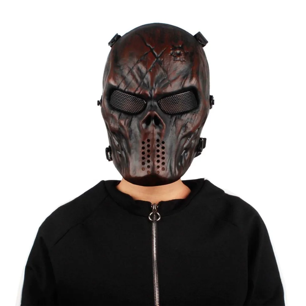 

Face Masks Ghost Tactical Outdoor Military CS Wargame Paintball Motorcycle Airsoft Skull Protection Full Face Mask