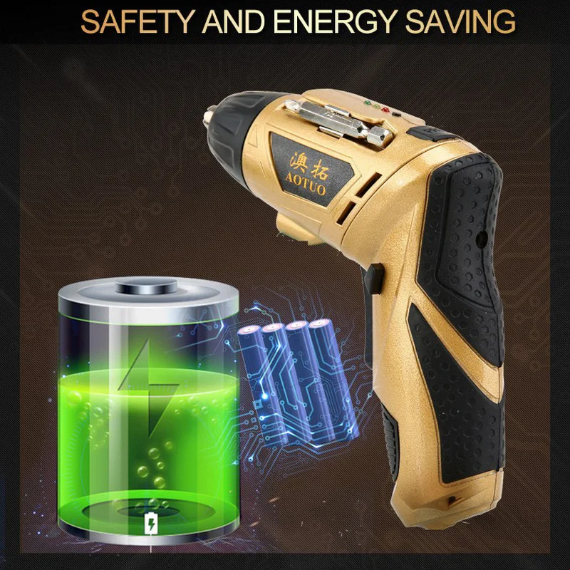 45 in 1 Cordless Electric Screwdriver 180 Degree Rechargeable Power Tool Drill Electric Screwdriver Kit Set with 32 Screwdriver