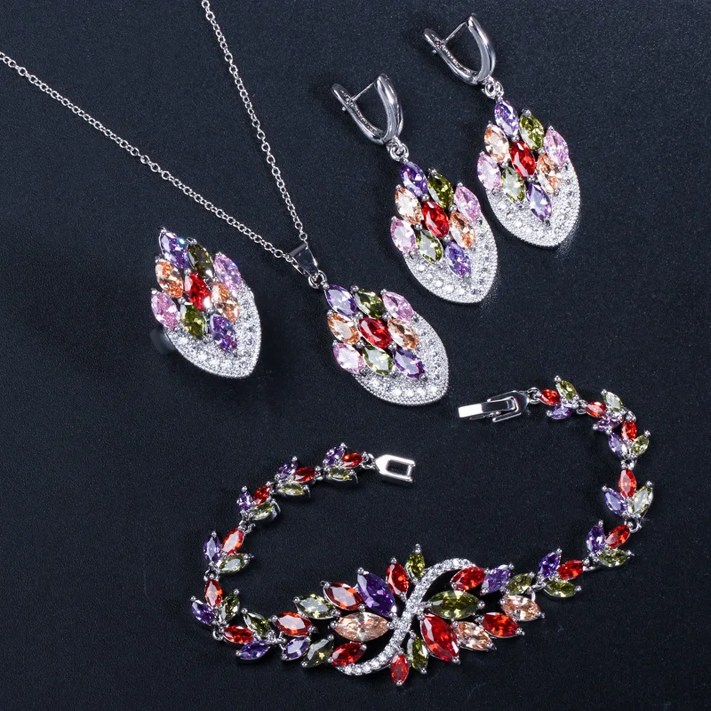 

multicolor fashion necklace ladies jewellery sets