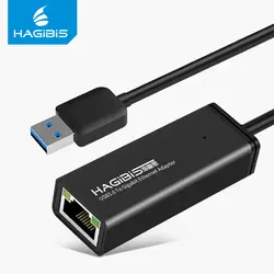 Hagibis USB 3,0 Ethernet адаптер сетевой карты высокой Скорость 1000 Мбит/с Интернет Usb к RJ45 гигабитный сетевой карты сетевую карту