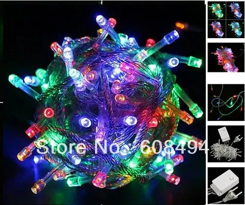 

Colorful 30M 300 LED Fairy Party Wedding Christmas String Light Garden Garland Xmas decor 8 modes 220V EU Multicolor tree lights