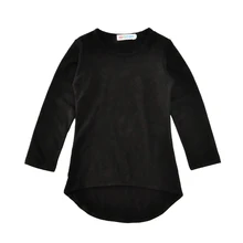 Baby girl dress black casual dress infant kids girls dress long sleeve toddler dresses cotton fashion