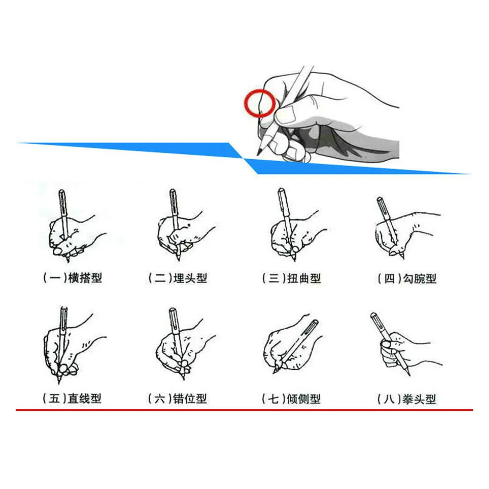 Двухпальцевое затягивающее устройство коррекция письма инструмент письменная ручка обучение силиконовые детские дети подарочный набор